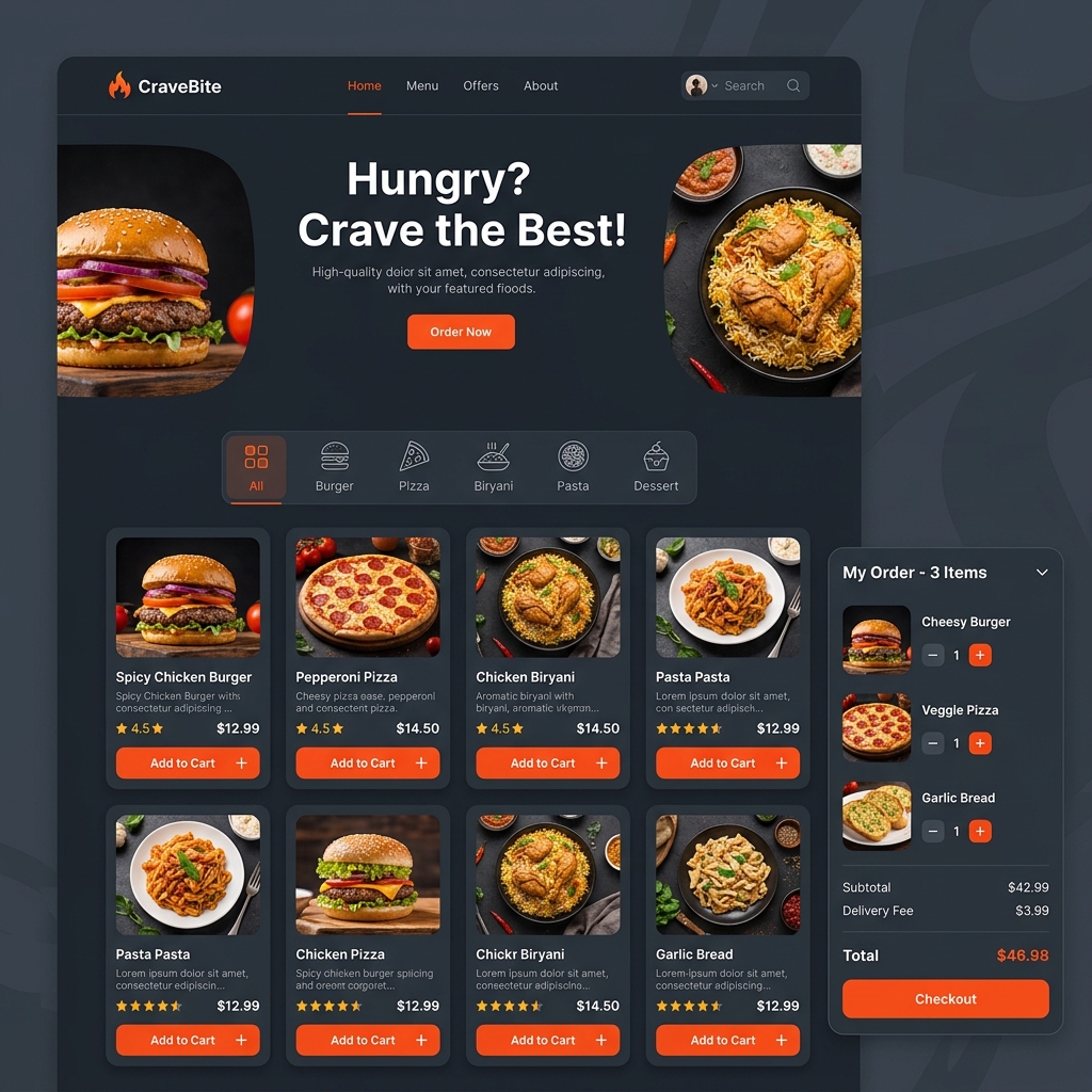 Food Ordering Website